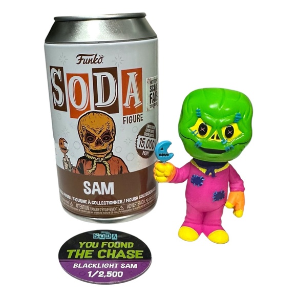 Funko Soda: 2023 Scare Fair Trick r Treat Sam - CHASE - Picture 2 of 2